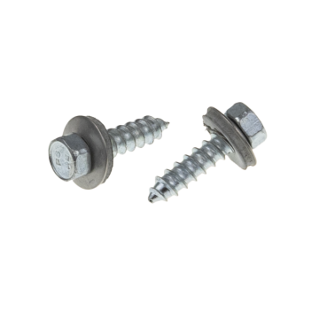 Blechschraube mit Sechskantkopf und EPDM Scheibe INOX