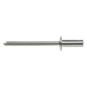 Becher-Blindniete Flachrundkopf Stahl / Stahl INOX