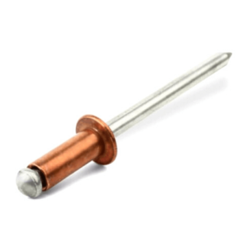 Einseitiger Niet mit Kern (Breakaway) Standard, Flachkopf