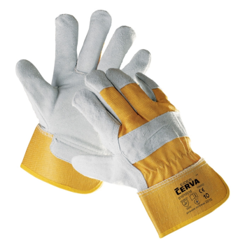 Handschuhe mit Leder verstärkt